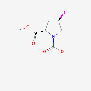 molecular formula C11H18INO4 B1501218 1-tert-Butyl 2-methyl (2S,4R)-4-iodopyrrolidine-1,2-dicarboxylate CAS No. 83548-47-4
