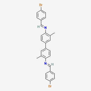 molecular formula C28H22Br2N2 B15012193 N,N'-bis[(E)-(4-bromophenyl)methylidene]-3,3'-dimethylbiphenyl-4,4'-diamine 