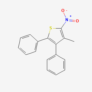 molecular formula C17H13NO2S B15012198 3-Methyl-2-nitro-4,5-diphenylthiophene 