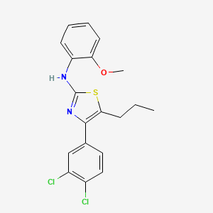 molecular formula C19H18Cl2N2OS B15012244 4-(3,4-dichlorophenyl)-N-(2-methoxyphenyl)-5-propyl-1,3-thiazol-2-amine 