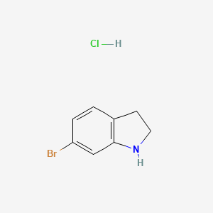 molecular formula C8H9BrClN B1501228 6-溴吲哚啉盐酸盐 CAS No. 1187933-30-7