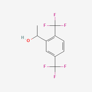 molecular formula C10H8F6O B1501230 1-[2,5-双(三氟甲基)苯基]乙醇 CAS No. 364-47-6