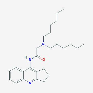 N-{1H,2H,3H-Cyclopenta[B]quinolin-9-YL}-2-(dihexylamino)acetamide