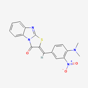 (2Z)-2-[4-(dimethylamino)-3-nitrobenzylidene][1,3]thiazolo[3,2-a]benzimidazol-3(2H)-one