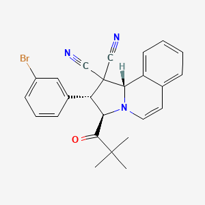 (2R,3R,10bS)-2-(3-bromophenyl)-3-(2,2-dimethylpropanoyl)-2,3-dihydropyrrolo[2,1-a]isoquinoline-1,1(10bH)-dicarbonitrile