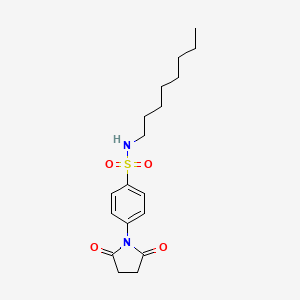 4-(2,5-dioxopyrrolidin-1-yl)-N-octylbenzenesulfonamide