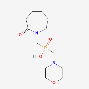 (Morpholin-4-ylmethyl)[(2-oxoazepan-1-yl)methyl]phosphinic acid