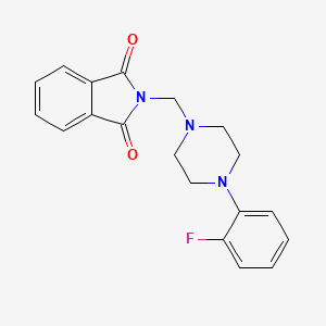 molecular formula C19H18FN3O2 B15012497 2-{[4-(2-fluorophenyl)piperazin-1-yl]methyl}-1H-isoindole-1,3(2H)-dione 