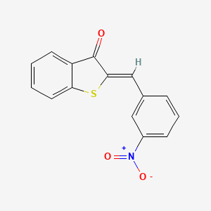 molecular formula C15H9NO3S B15012531 (2Z)-2-(3-Nitrobenzylidene)-1-benzothiophen-3(2H)-one 