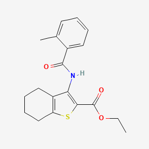 Ethyl 3-{[(2-methylphenyl)carbonyl]amino}-4,5,6,7-tetrahydro-1-benzothiophene-2-carboxylate