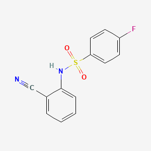 N-(2-cyanophenyl)-4-fluorobenzenesulfonamide