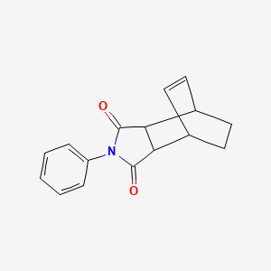 molecular formula C16H15NO2 B15012578 2-phenyl-3a,4,7,7a-tetrahydro-1H-4,7-ethanoisoindole-1,3(2H)-dione CAS No. 90130-14-6