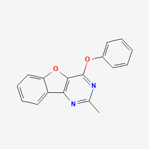 2-Methyl-4-phenoxy[1]benzofuro[3,2-d]pyrimidine