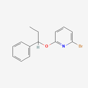 molecular formula C14H14BrNO B1501261 2-Bromo-6-(1-phenyl-propoxy)-pyridine CAS No. 1146079-97-1