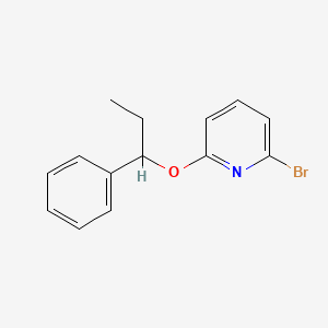 2-Bromo-6-(1-phenylpropoxy)pyridine