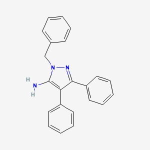 molecular formula C22H19N3 B15012619 1-benzyl-3,4-diphenyl-1H-pyrazol-5-amine 