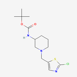 molecular formula C14H22ClN3O2S B1501263 [1-(2-Chloro-thiazol-5-ylmethyl)-piperidin-3-yl]-carbamic acid tert-butyl ester CAS No. 939986-55-7