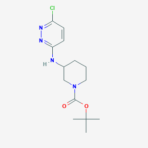 molecular formula C14H21ClN4O2 B1501264 3-(6-Chloro-pyridazin-3-ylamino)-piperidine-1-carboxylic acid tert-butyl ester CAS No. 939986-11-5