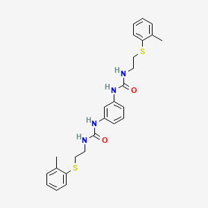 1,1'-Benzene-1,3-diylbis(3-{2-[(2-methylphenyl)sulfanyl]ethyl}urea)