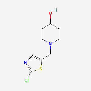 molecular formula C9H13ClN2OS B1501272 1-(2-Chloro-thiazol-5-ylmethyl)-piperidin-4-ol CAS No. 939986-50-2