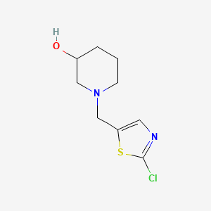molecular formula C9H13ClN2OS B1501273 1-(2-Chloro-thiazol-5-ylmethyl)-piperidin-3-ol CAS No. 939986-51-3