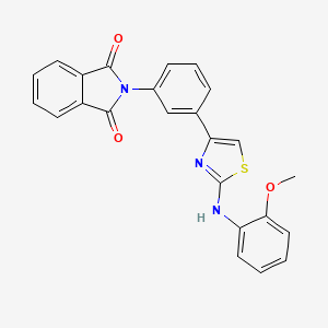 2-(3-{2-[(2-methoxyphenyl)amino]-1,3-thiazol-4-yl}phenyl)-1H-isoindole-1,3(2H)-dione