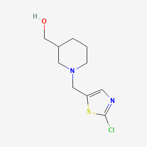 molecular formula C10H15ClN2OS B1501274 [1-(2-Chloro-thiazol-5-ylmethyl)-piperidin-3-yl]-methanol CAS No. 939986-52-4