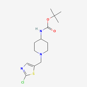 molecular formula C14H22ClN3O2S B1501275 [1-(2-Chloro-thiazol-5-ylmethyl)-piperidin-4-yl]-carbamic acid tert-butyl ester CAS No. 939986-54-6