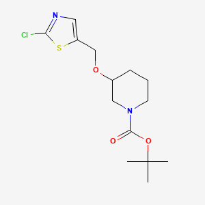 molecular formula C14H21ClN2O3S B1501277 3-(2-Chloro-thiazol-5-ylmethoxy)-piperidine-1-carboxylic acid tert-butyl ester CAS No. 939986-94-4