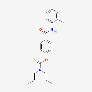 O-{4-[(2-methylphenyl)carbamoyl]phenyl} dipropylcarbamothioate