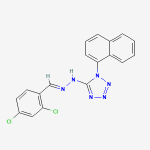 5-[(2E)-2-(2,4-dichlorobenzylidene)hydrazinyl]-1-(naphthalen-1-yl)-1H-tetrazole