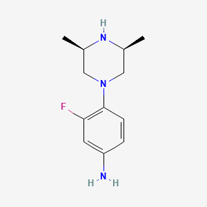 4-(4-Amino-2-fluoro-phenyl)-cis-2,6-dimethyl-piperazine