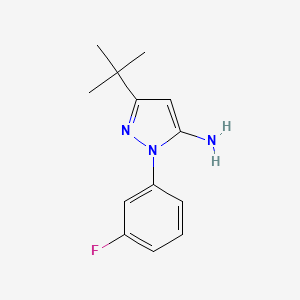 3-(tert-Butyl)-1-(3-fluorophenyl)-1H-pyrazol-5-amine