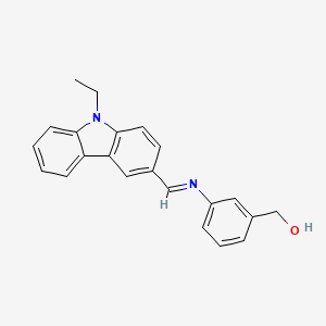 (3-{[(E)-(9-ethyl-9H-carbazol-3-yl)methylidene]amino}phenyl)methanol