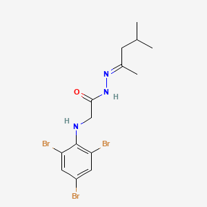 N'-[(2E)-4-Methylpentan-2-ylidene]-2-[(2,4,6-tribromophenyl)amino]acetohydrazide