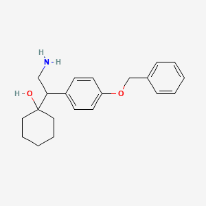 1-(2-Amino-1-(4-(benzyloxy)phenyl)ethyl)cyclohexanol