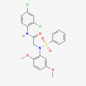 N-(2,4-Dichlorophenyl)-2-[N-(2,5-dimethoxyphenyl)benzenesulfonamido]acetamide