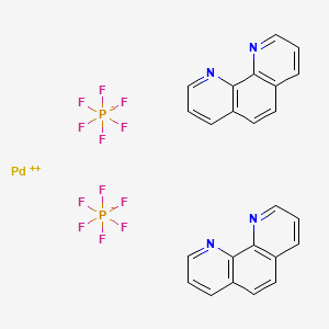 molecular formula C24H16F12N4P2Pd B1501301 Bis(1,10-phenanthroline)palladium(II) Bis(hexafluorophosphate) CAS No. 113173-22-1