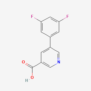 molecular formula C12H7F2NO2 B1501304 5-(3,5-二氟苯基)烟酸 CAS No. 1048267-36-2