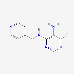 molecular formula C10H10ClN5 B1501305 6-Chloro-N4-(pyridin-4-ylmethyl)pyrimidine-4,5-diamine 