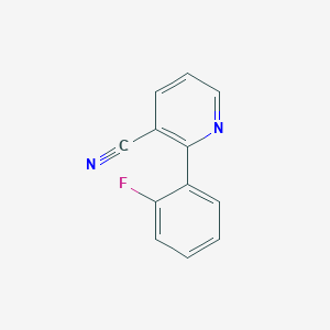 molecular formula C12H7FN2 B1501308 2-(2-Fluorophenyl)nicotinonitrile 