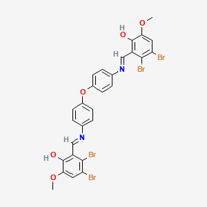 2,2'-{oxybis[benzene-4,1-diylnitrilo(E)methylylidene]}bis(3,4-dibromo-6-methoxyphenol)