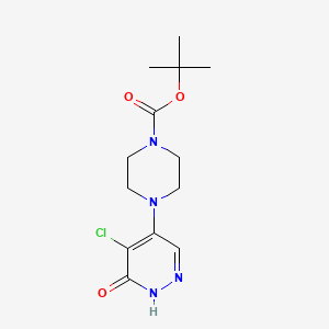 Tert-butyl 4-(5-chloro-6-oxo-1,6-dihydropyridazin-4-yl)piperazine-1-carboxylate