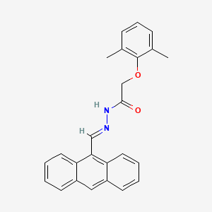 N'-[(E)-anthracen-9-ylmethylidene]-2-(2,6-dimethylphenoxy)acetohydrazide