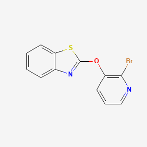 molecular formula C12H7BrN2OS B1501315 2-(2-Bromo-pyridin-3-yloxy)-benzothiazole CAS No. 1065484-73-2