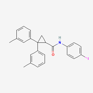 molecular formula C24H22INO B15013158 N-(4-iodophenyl)-2,2-bis(3-methylphenyl)cyclopropane-1-carboxamide 