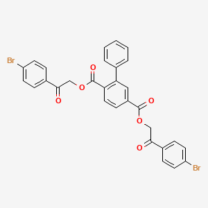 Bis[2-(4-bromophenyl)-2-oxoethyl] biphenyl-2,5-dicarboxylate