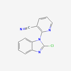 molecular formula C13H7ClN4 B1501318 2-(2-Chloro-benzoimidazol-1-yl)-nicotinonitrile CAS No. 1146080-76-3