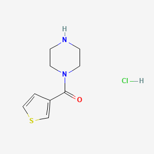 molecular formula C9H13ClN2OS B1501323 Piperazin-1-yl(thiophen-3-yl)methanone hydrochloride CAS No. 1185316-61-3