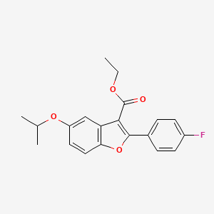 molecular formula C20H19FO4 B1501326 2-(4-氟苯基)-5-异丙氧基苯并呋喃-3-羧酸乙酯 CAS No. 691856-87-8